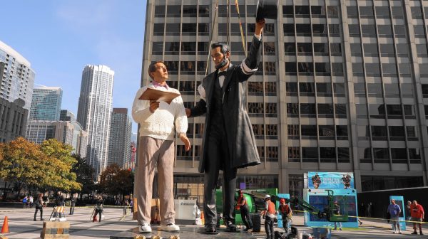 chicago abraham lincoln statue